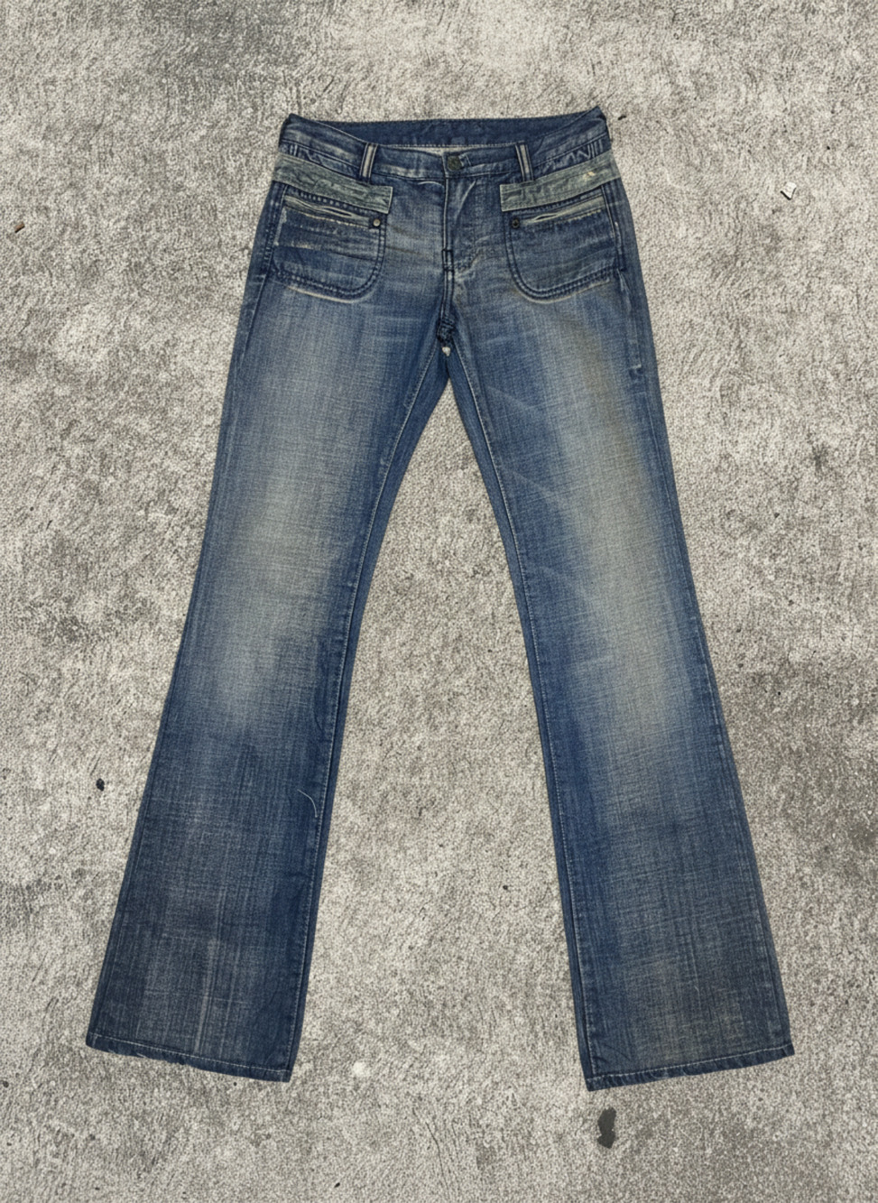 DIESEL DARK WASH FLARE JEANS - 25